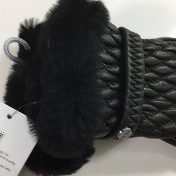 UGG women’s leather cashmere gloves Medium - Picture 3 of 8